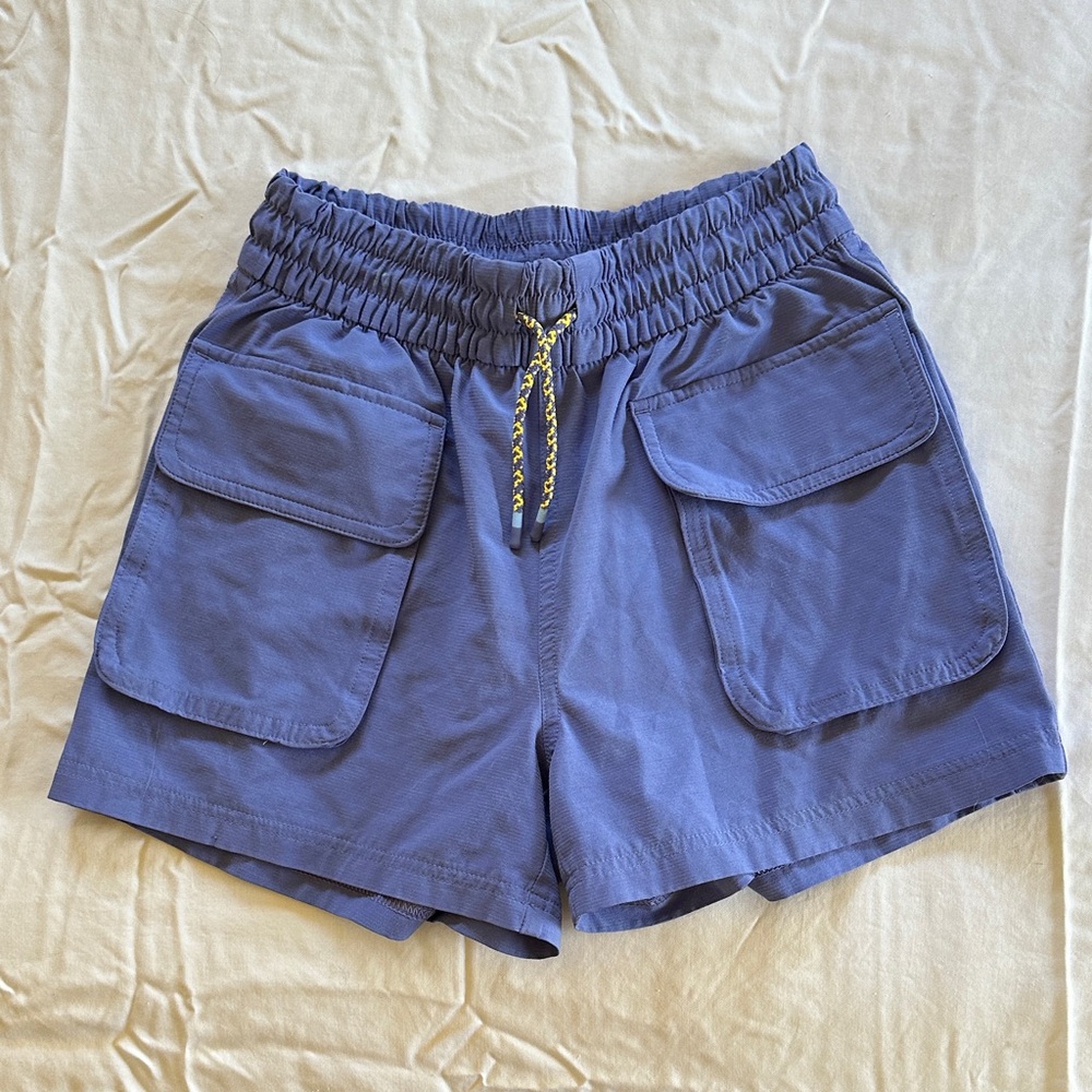 Athleta Girl Cargo Shorts in Periwinkle Blue